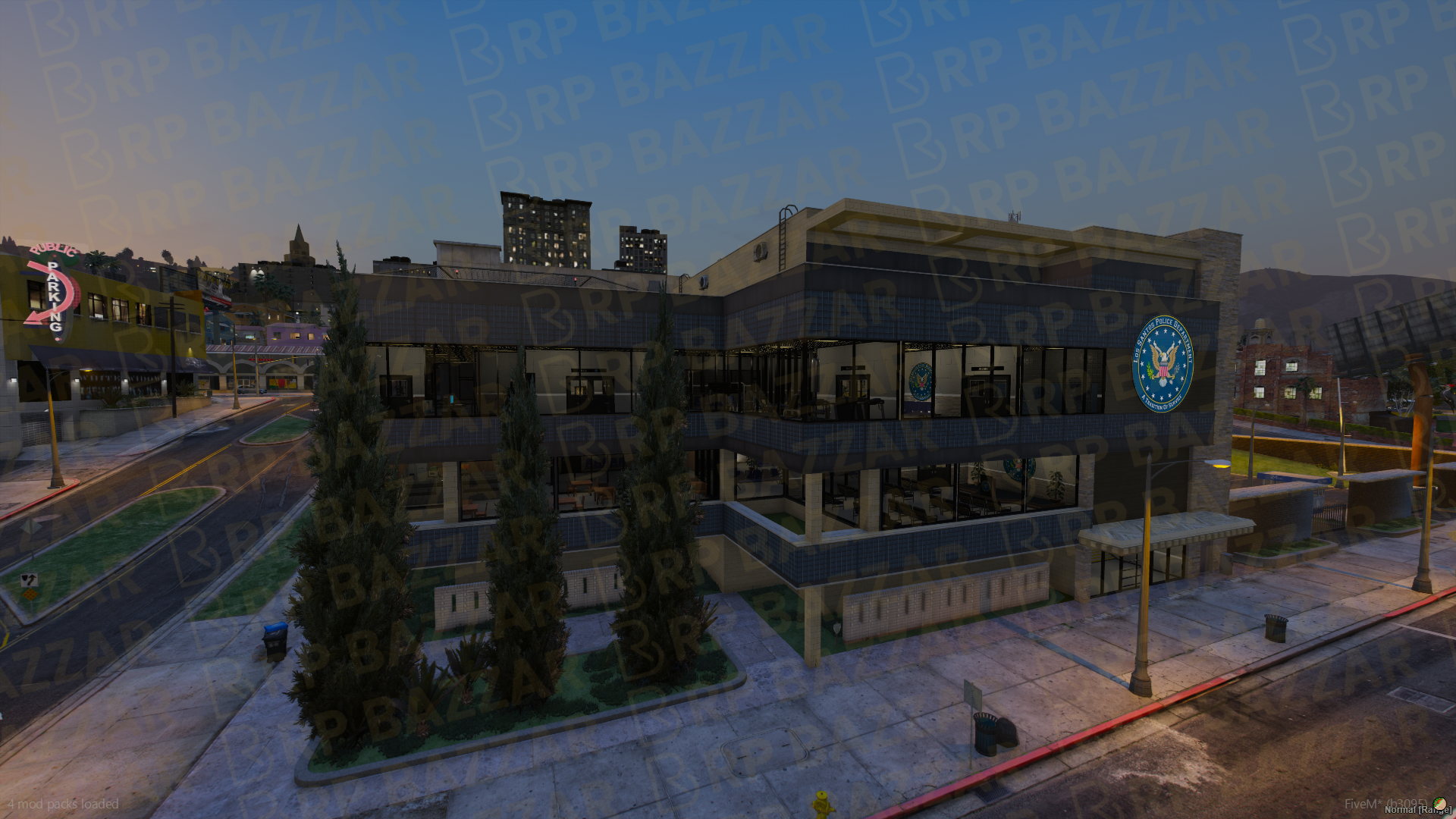 Coastal Police Station FiveM MLO — GTA RP Interior — ESX QB QBOX — RPBazzar