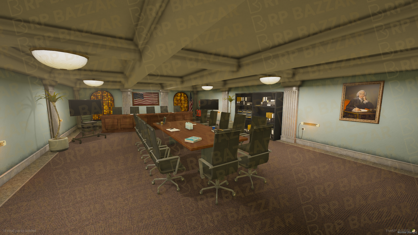 Metropolitan City Hall FiveM MLO — GTA RP Interior — ESX QB QBOX — RPBazzar