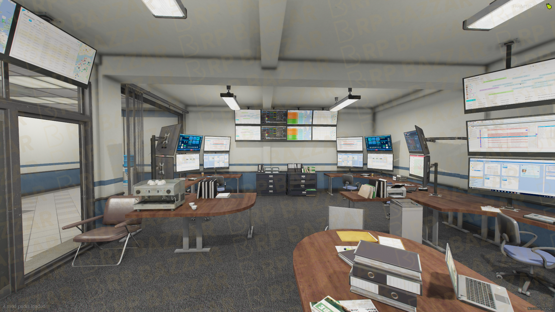 Night Police Station FiveM MLO — GTA RP Interior — ESX QB QBOX — RPBazzar