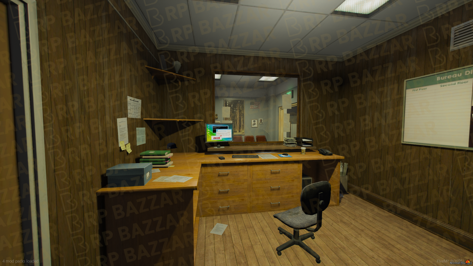 Desert Police Station FiveM MLO — GTA RP Interior — ESX QB QBOX — RPBazzar