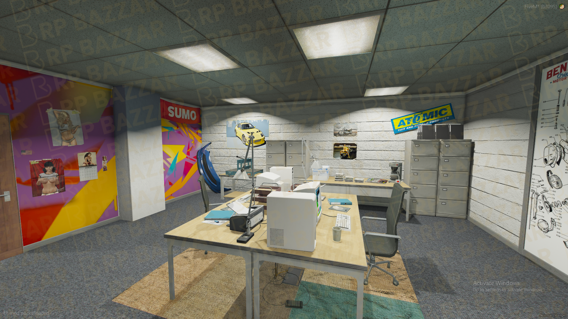 Electric Mechanic Shop FiveM MLO — GTA RP Interior — ESX QB QBOX — RPBazzar