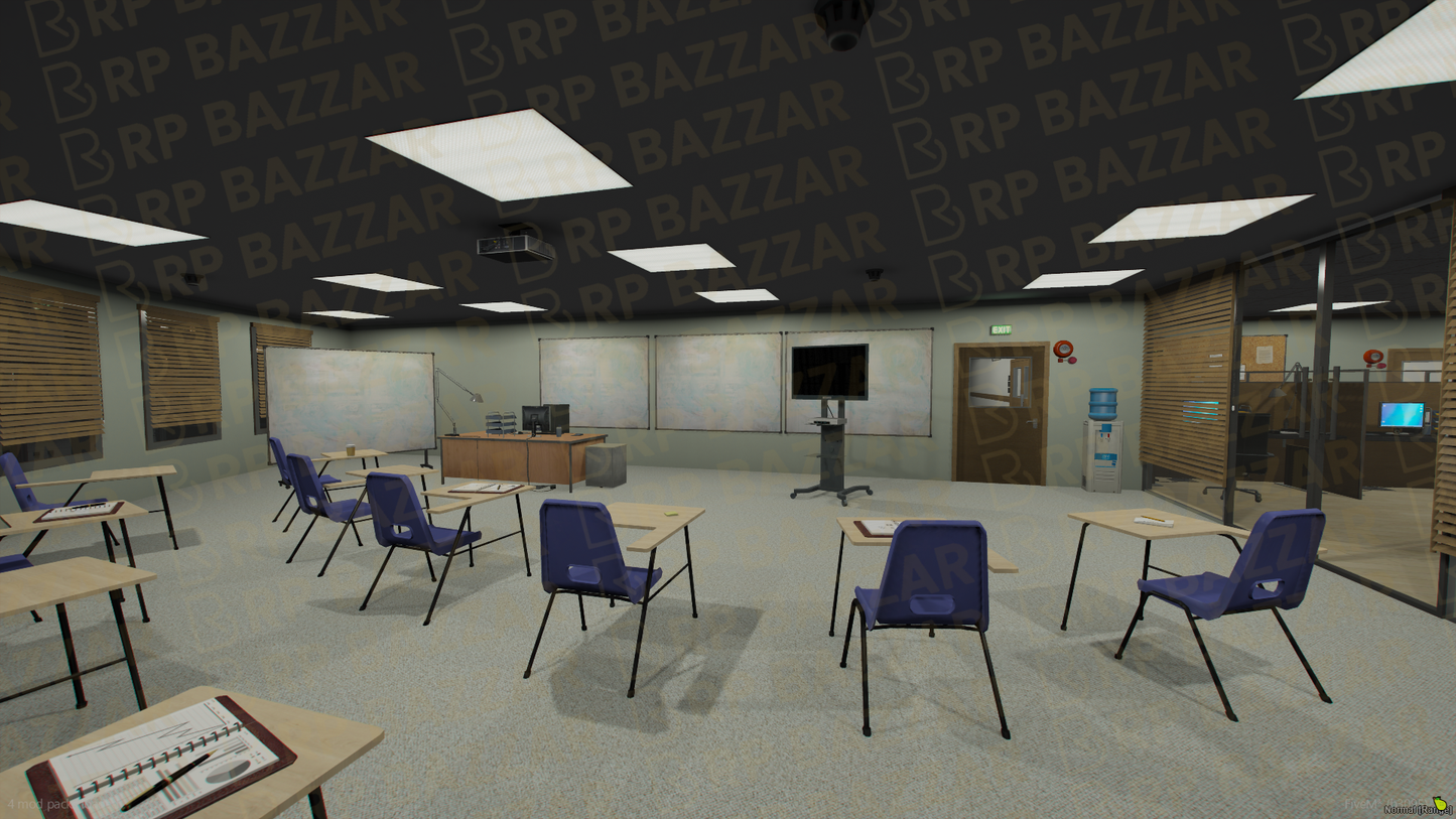 Sentinel Police Station FiveM MLO — GTA RP Interior — ESX QB QBOX — RPBazzar