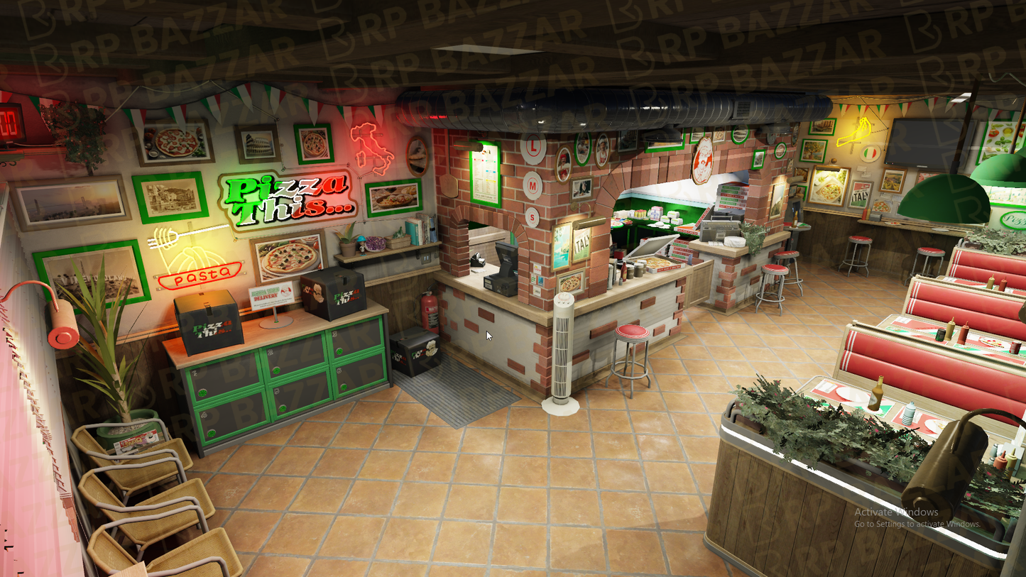 Rustic Diner FiveM MLO — GTA RP Interior — ESX QB QBOX — RPBazzar