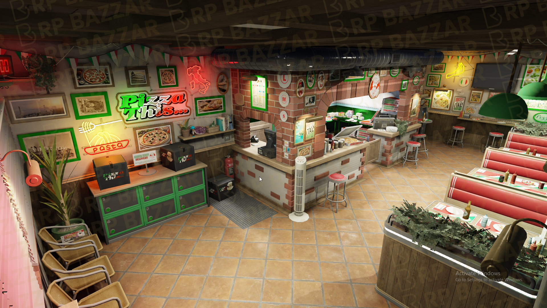 Rustic Diner FiveM MLO — GTA RP Interior — ESX QB QBOX — RPBazzar