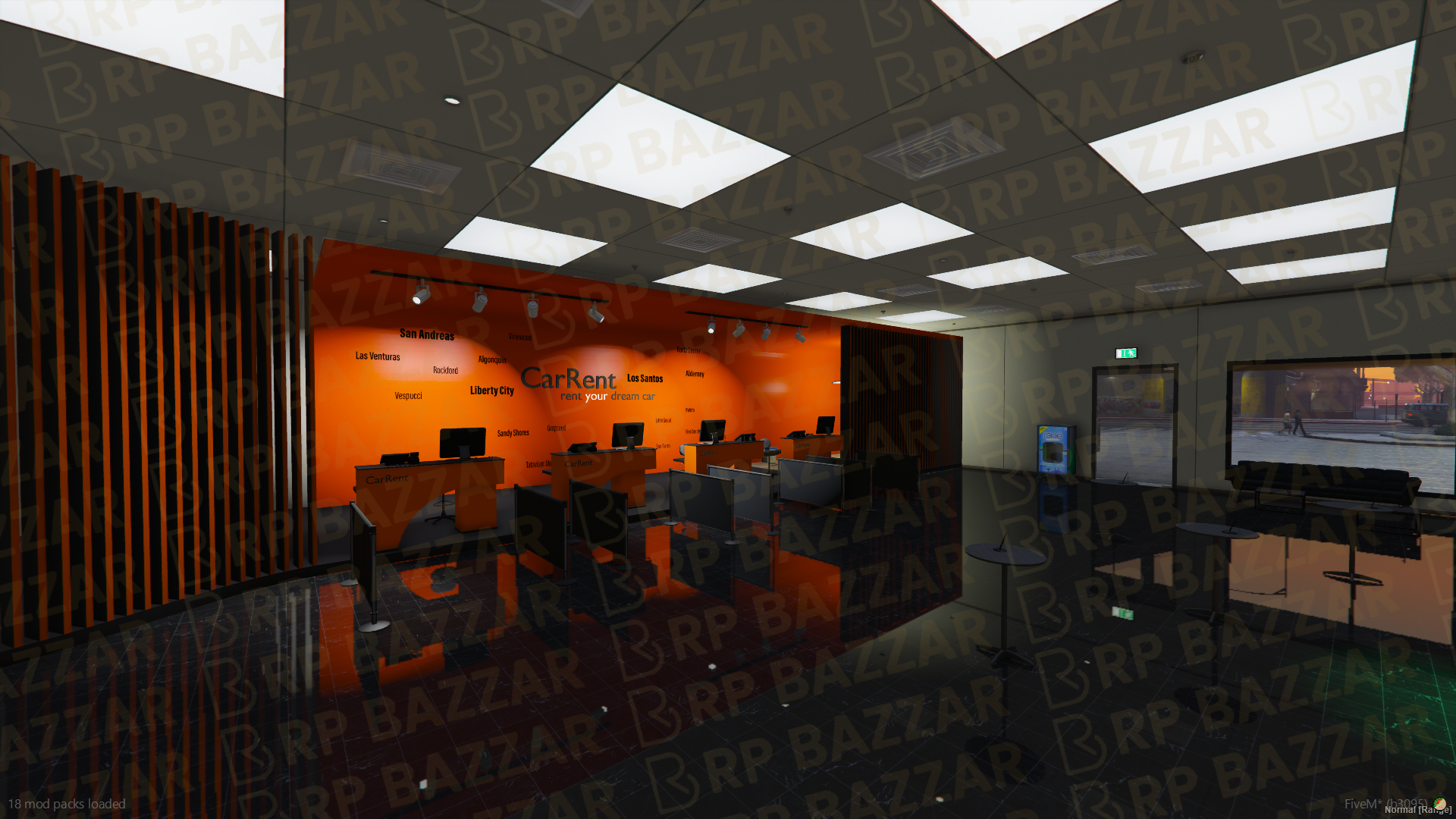 Uptown City Improvement FiveM MLO — GTA RP Interior — ESX QB QBOX — RPBazzar