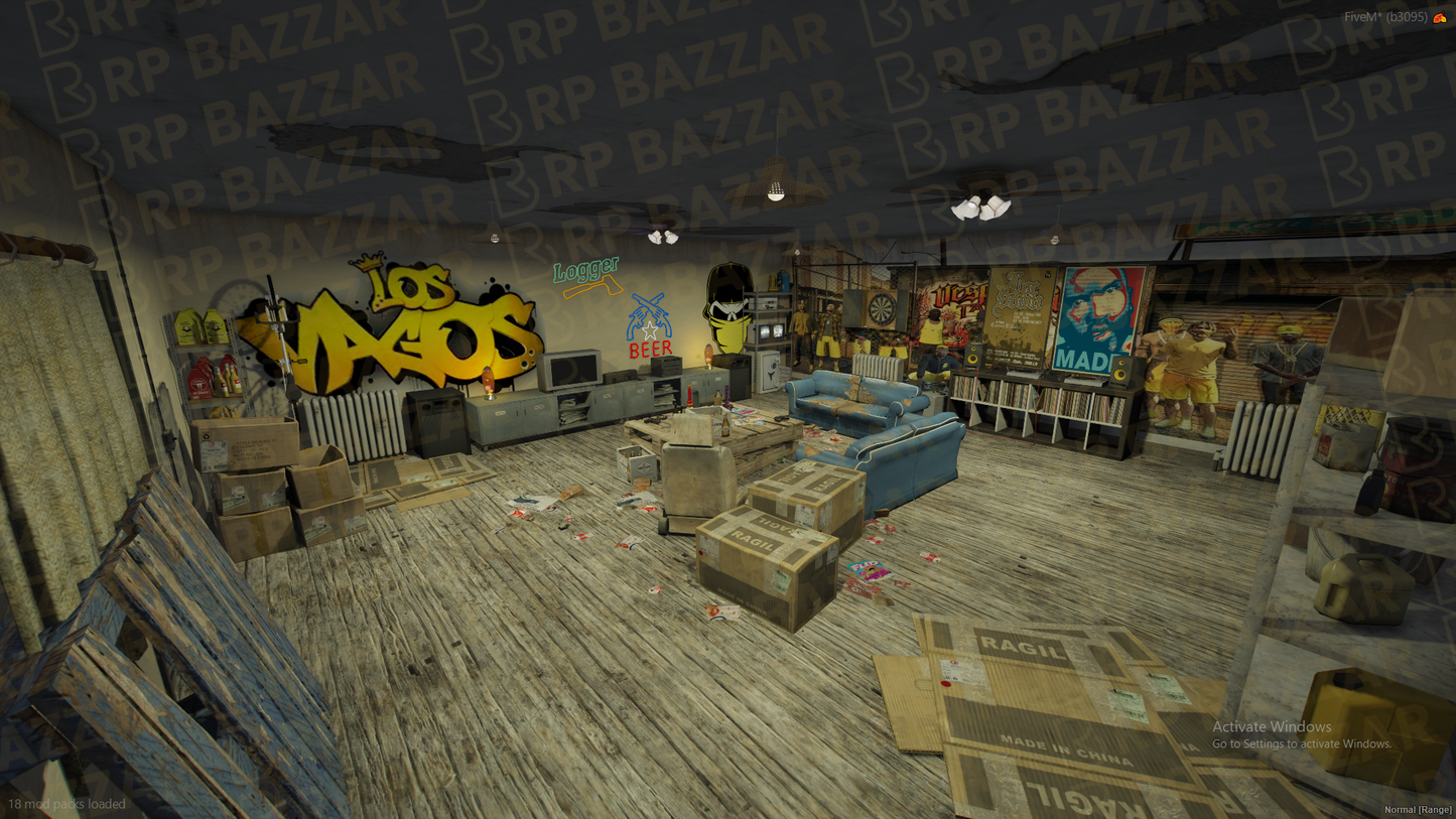 Rustic Gang Alley FiveM MLO — GTA RP Interior — ESX QB QBOX — RPBazzar