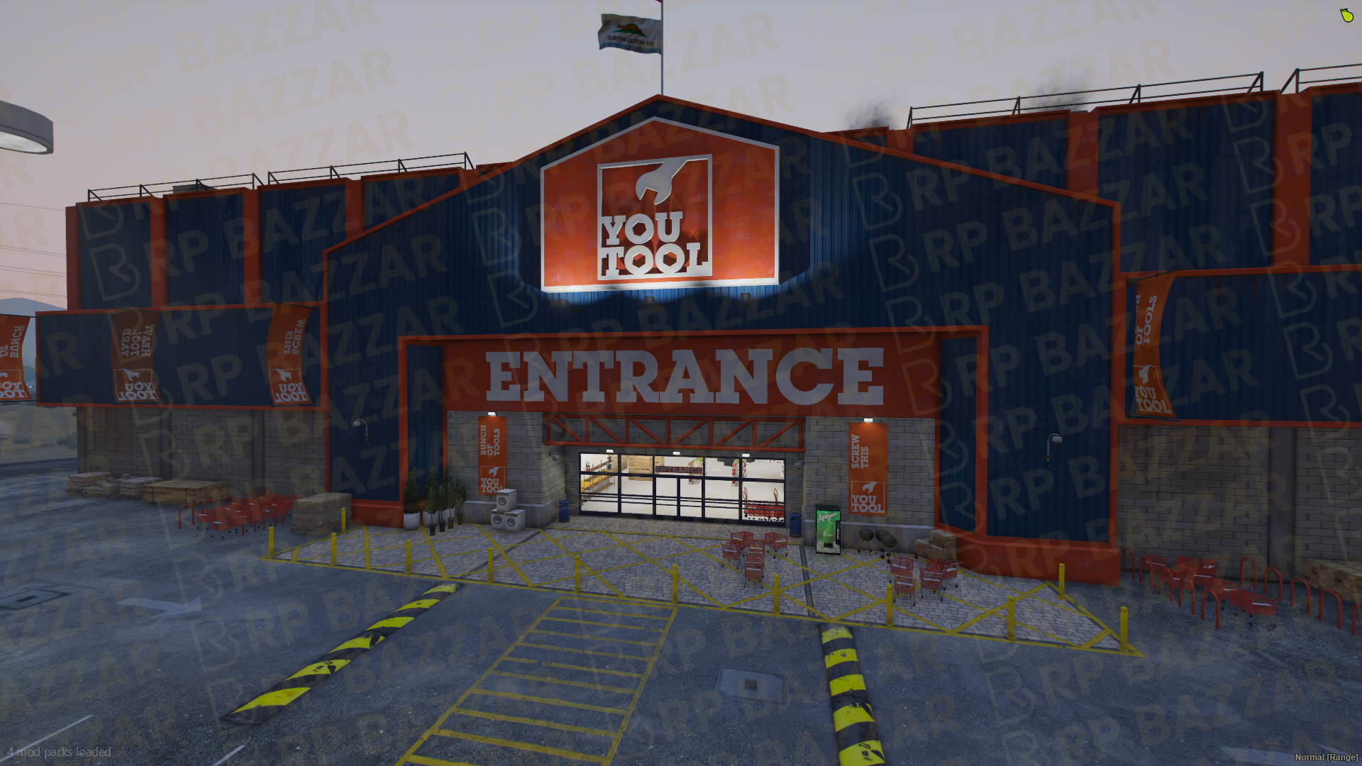 Classic Shopping Mall FiveM MLO — GTA RP Interior — ESX QB QBOX — RPBazzar