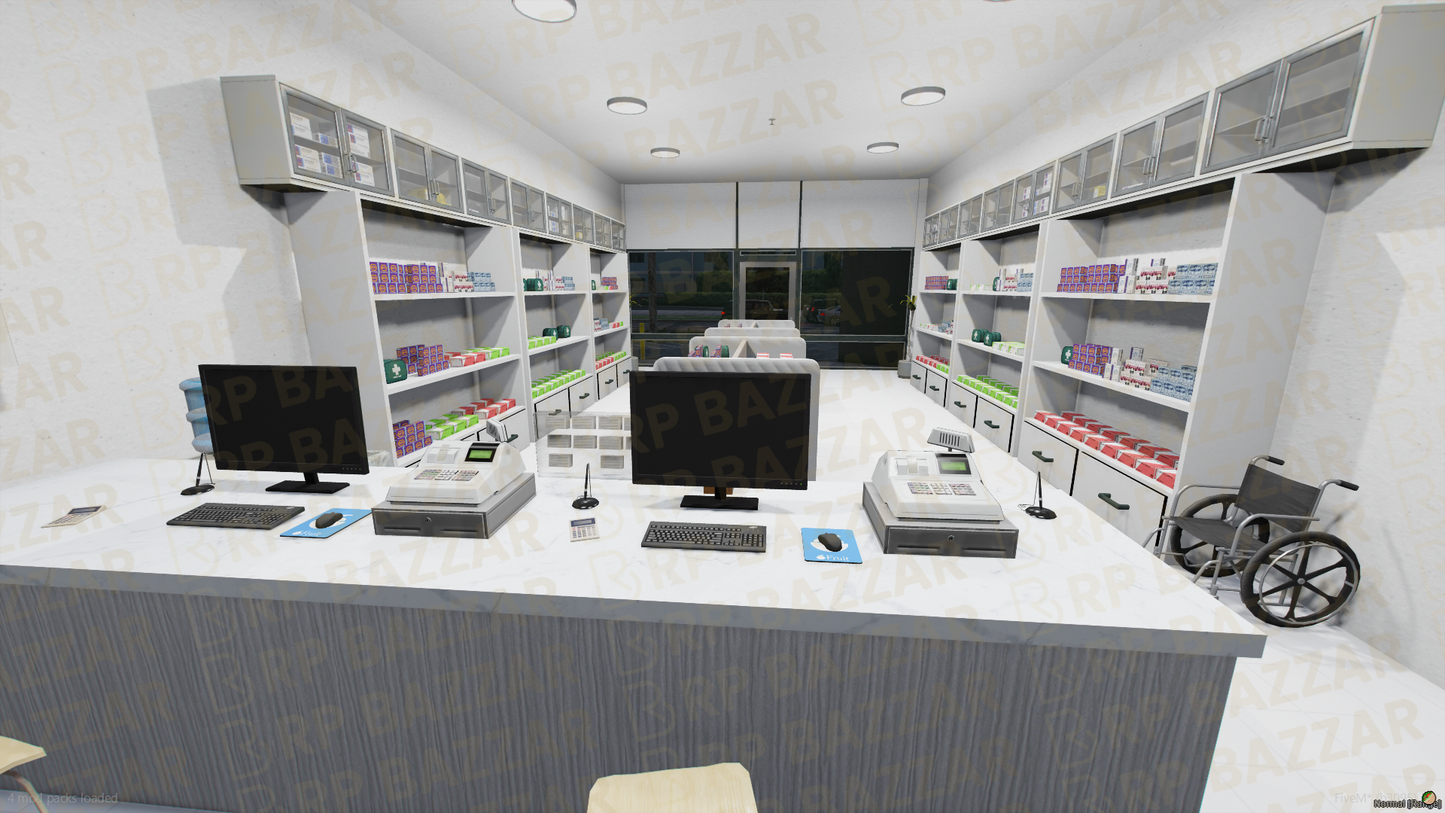 Urban Pharmacy FiveM MLO — GTA RP Interior — ESX QB QBOX — RPBazzar