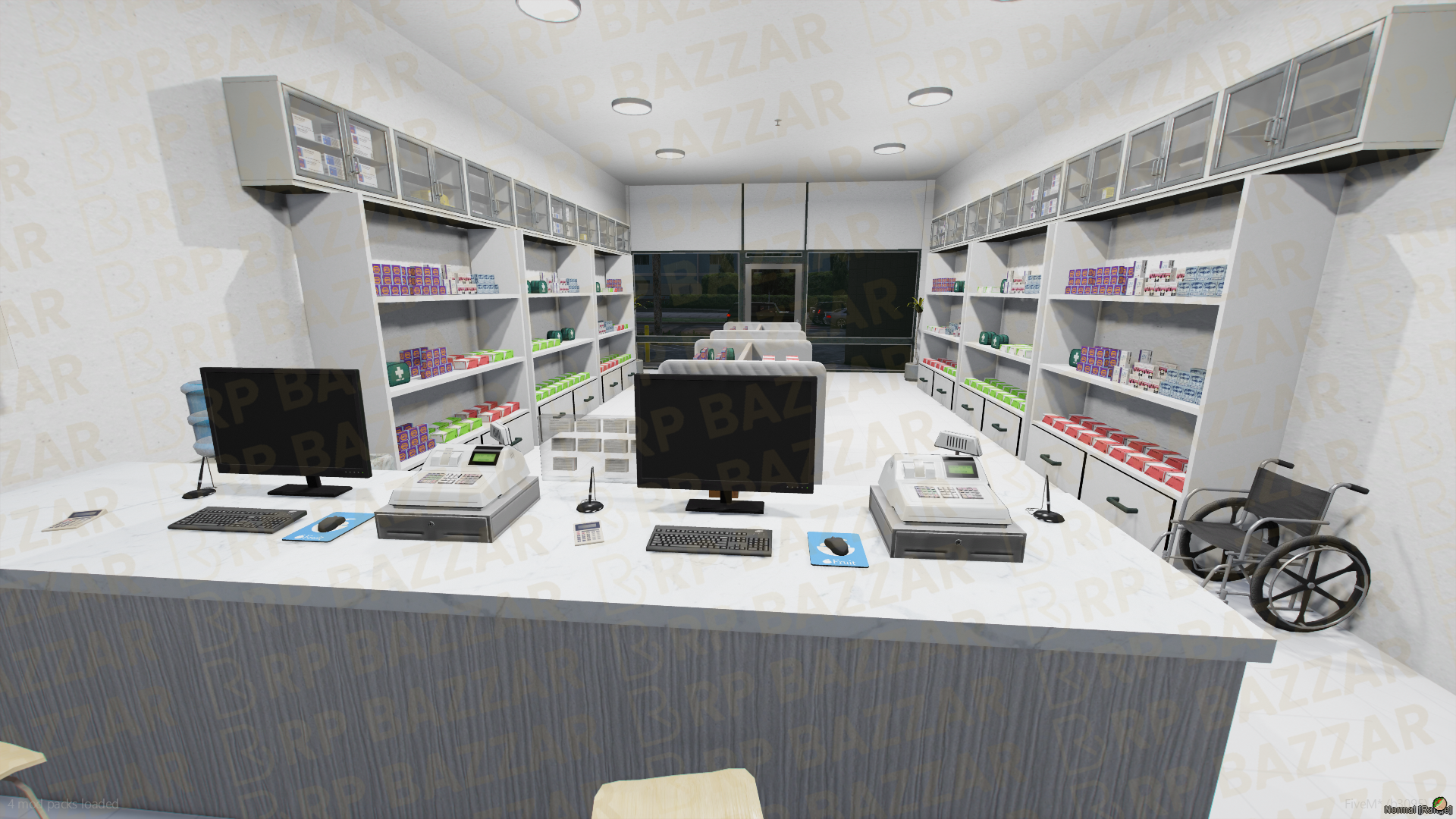 Urban Pharmacy FiveM MLO — GTA RP Interior — ESX QB QBOX — RPBazzar