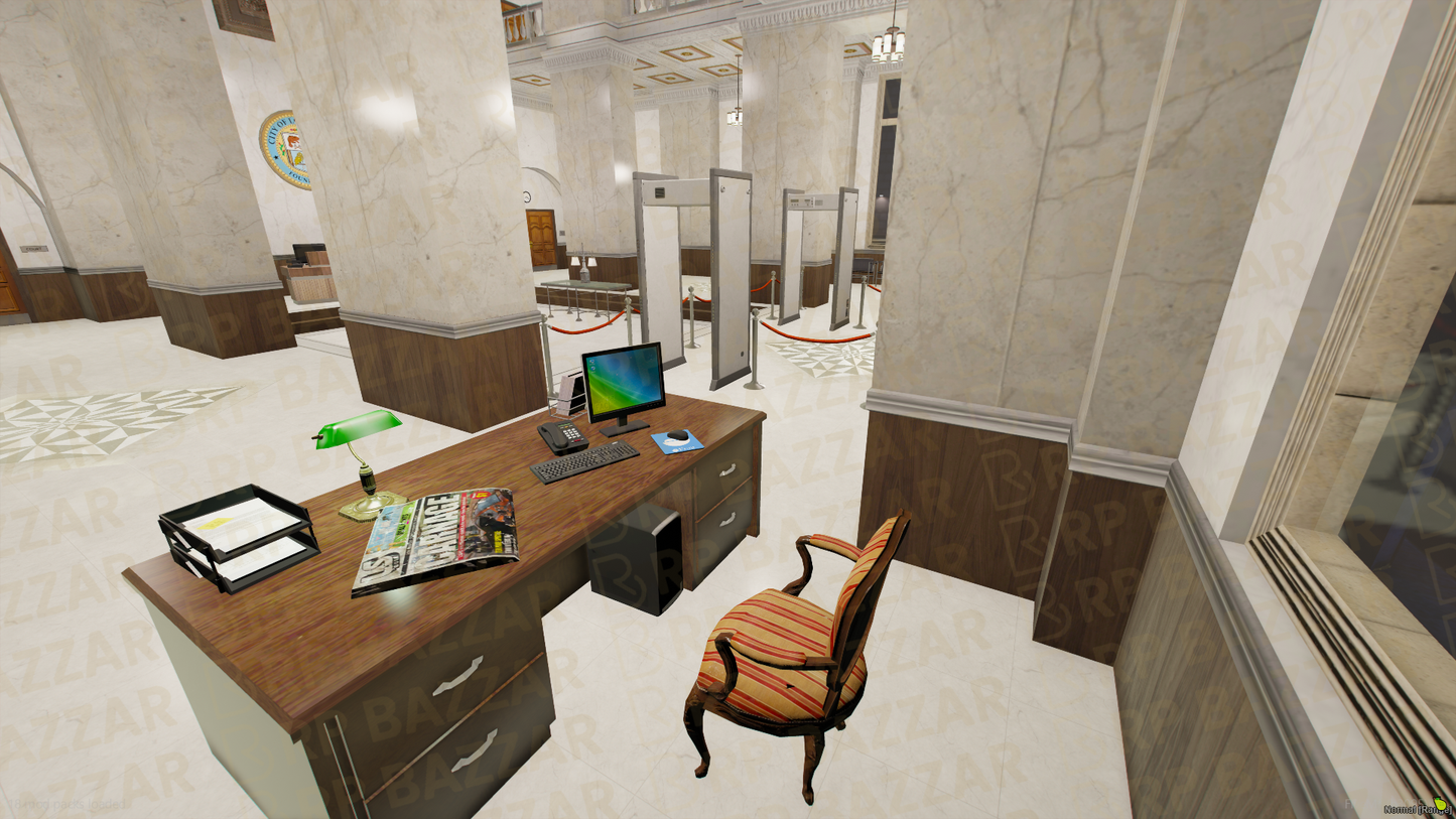 Modern City Hall FiveM MLO — GTA RP Interior — ESX QB QBOX — RPBazzar