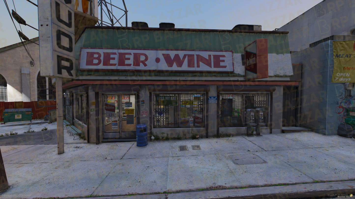 Gritty 24-7 Store FiveM MLO — GTA RP Interior — ESX QB QBOX — RPBazzar
