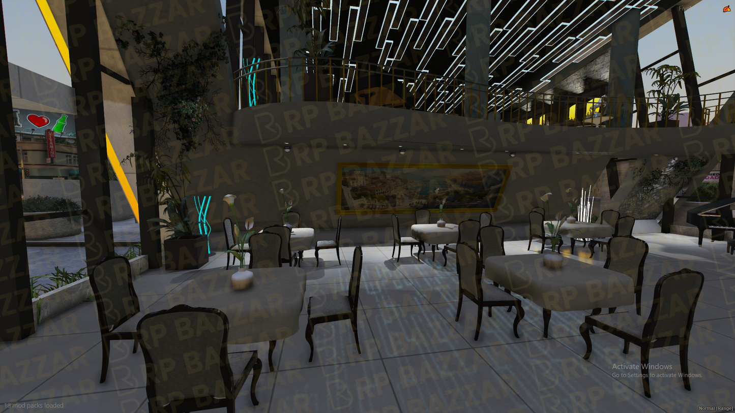 Premium Food Court FiveM MLO — GTA RP Interior — ESX QB QBOX — RPBazzar