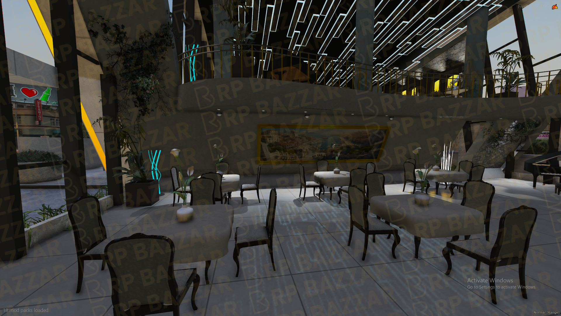 Premium Food Court FiveM MLO — GTA RP Interior — ESX QB QBOX — RPBazzar