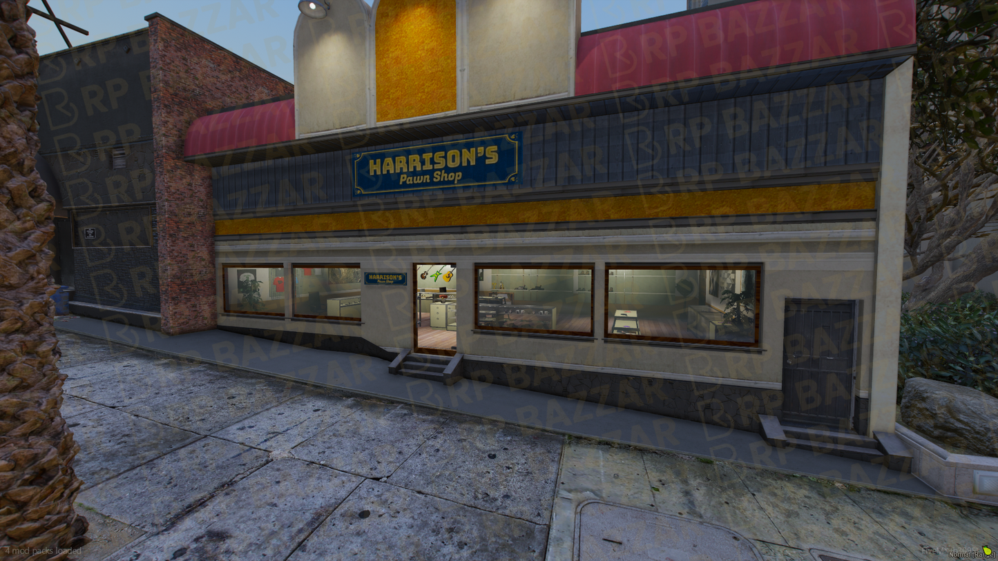 Gritty Pawn Shop FiveM MLO — GTA RP Interior — ESX QB QBOX — RPBazzar