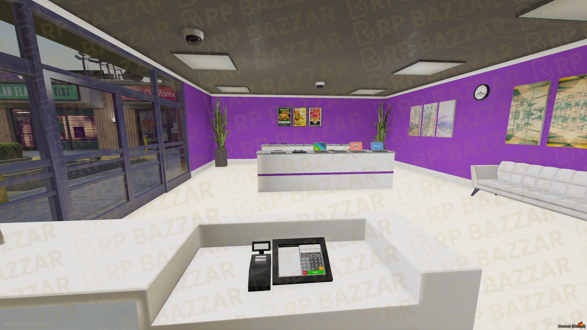 Power Electronic Store FiveM MLO — GTA RP Interior — ESX QB QBOX — RPBazzar