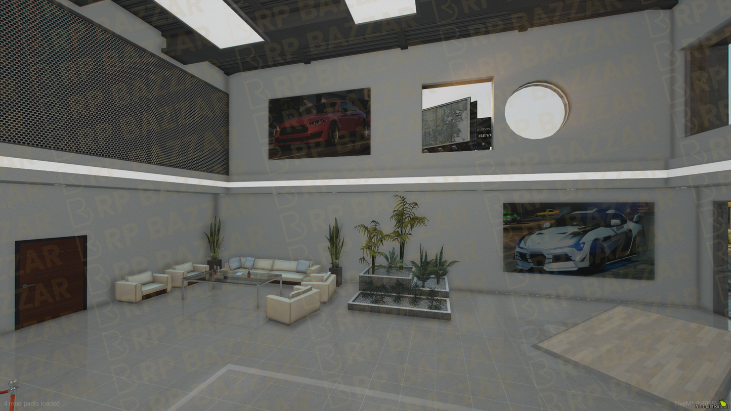 Tuned Vehicle Shop FiveM MLO — GTA RP Interior — ESX QB QBOX — RPBazzar