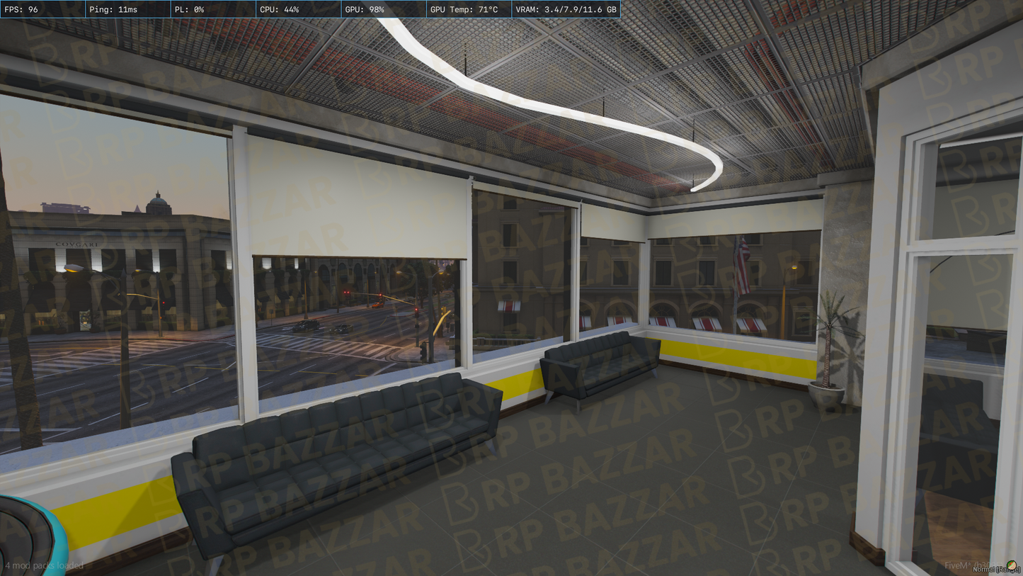 Minimal Office FiveM MLO — GTA RP Interior — ESX QB QBOX — RPBazzar