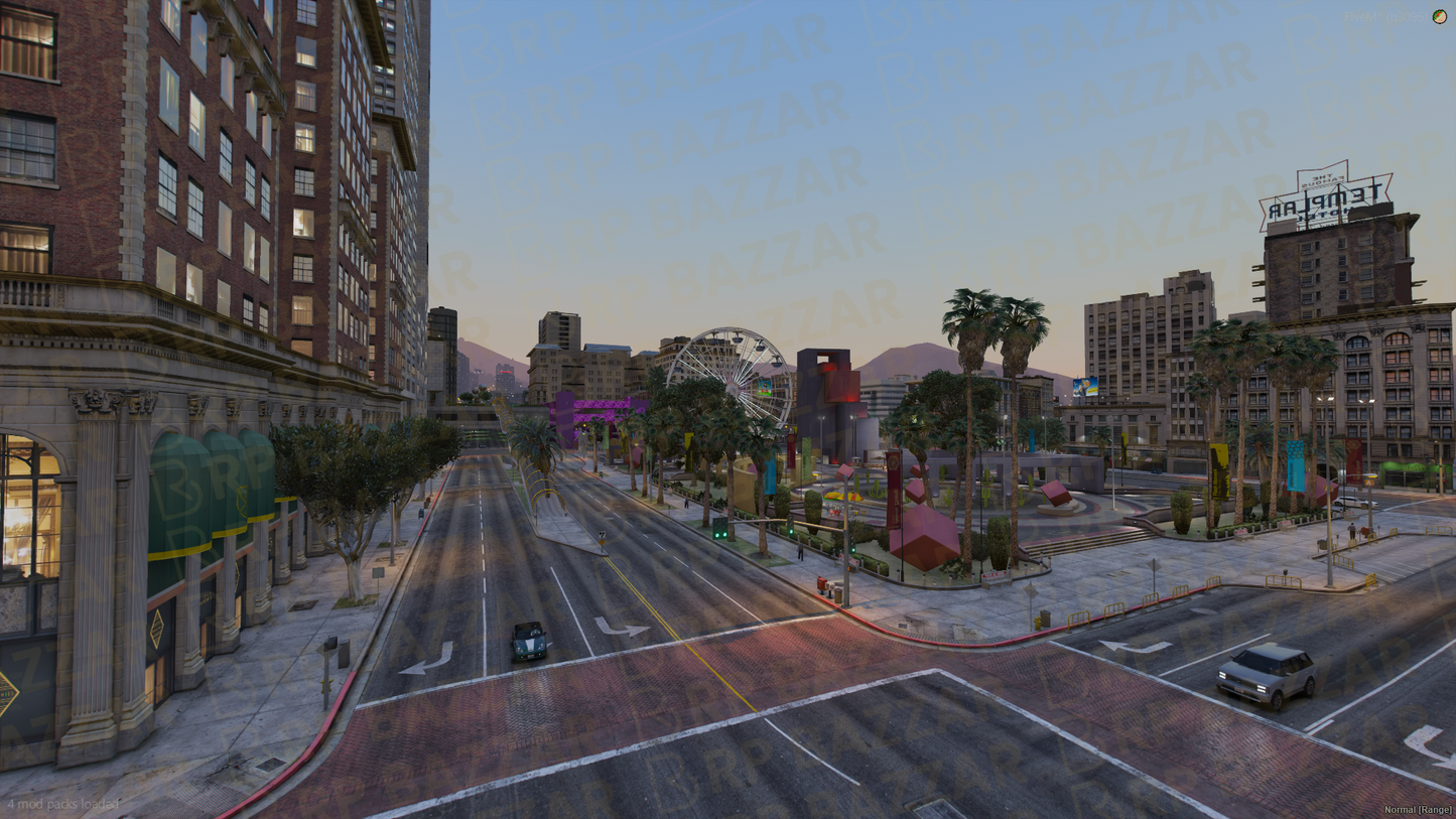 Downtown Legion Square FiveM MLO — GTA RP Interior — ESX QB QBOX — RPBazzar