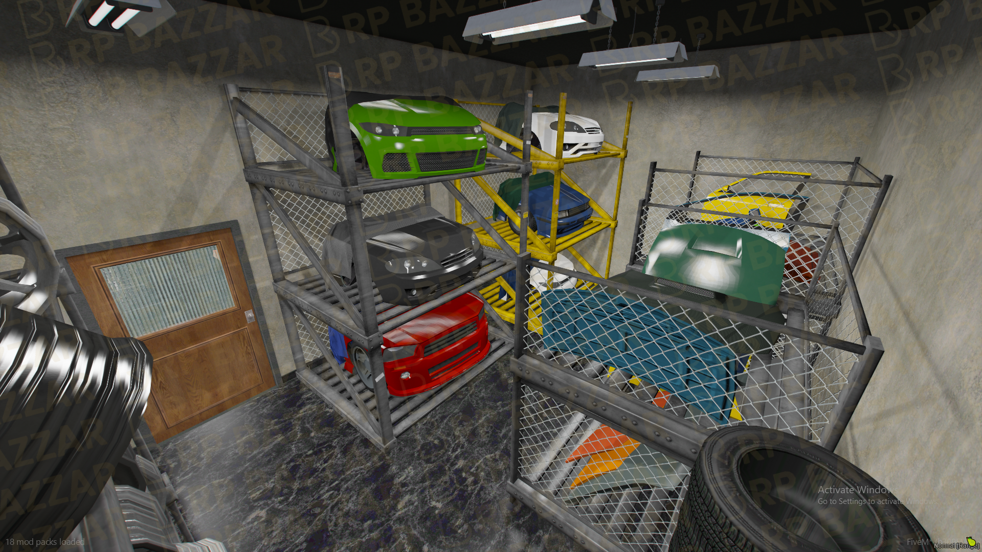 Retro Mechanic Shop FiveM MLO — GTA RP Interior — ESX QB QBOX — RPBazzar
