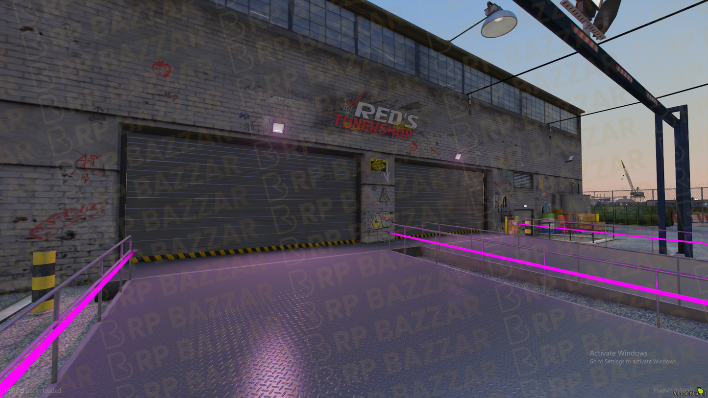 Chrome Mechanic Shop FiveM MLO — GTA RP Interior — ESX QB QBOX — RPBazzar