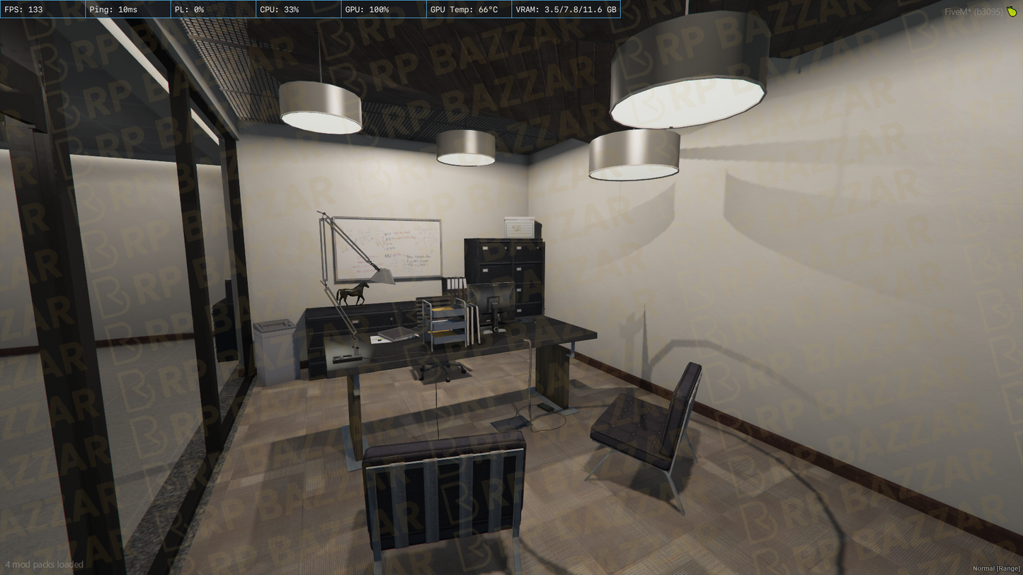 Sleek Office FiveM MLO — GTA RP Interior — ESX QB QBOX — RPBazzar