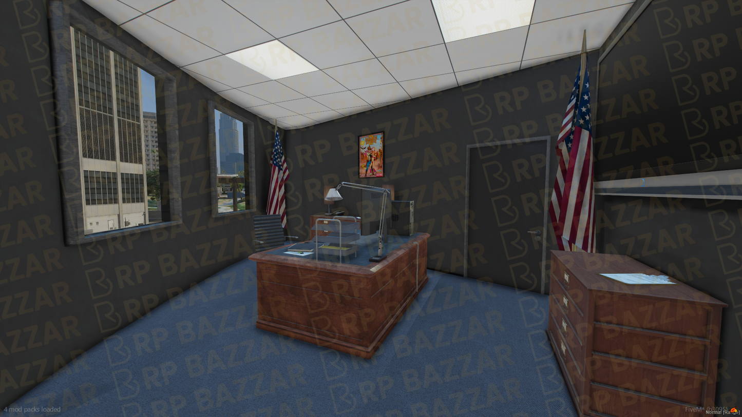 Downtown Police Station FiveM MLO — GTA RP Interior — ESX QB QBOX — RPBazzar
