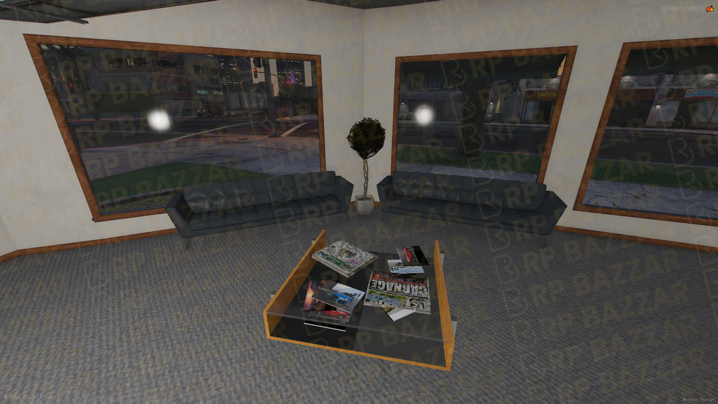 Sleek Vehicle Shop FiveM MLO — GTA RP Interior — ESX QB QBOX — RPBazzar