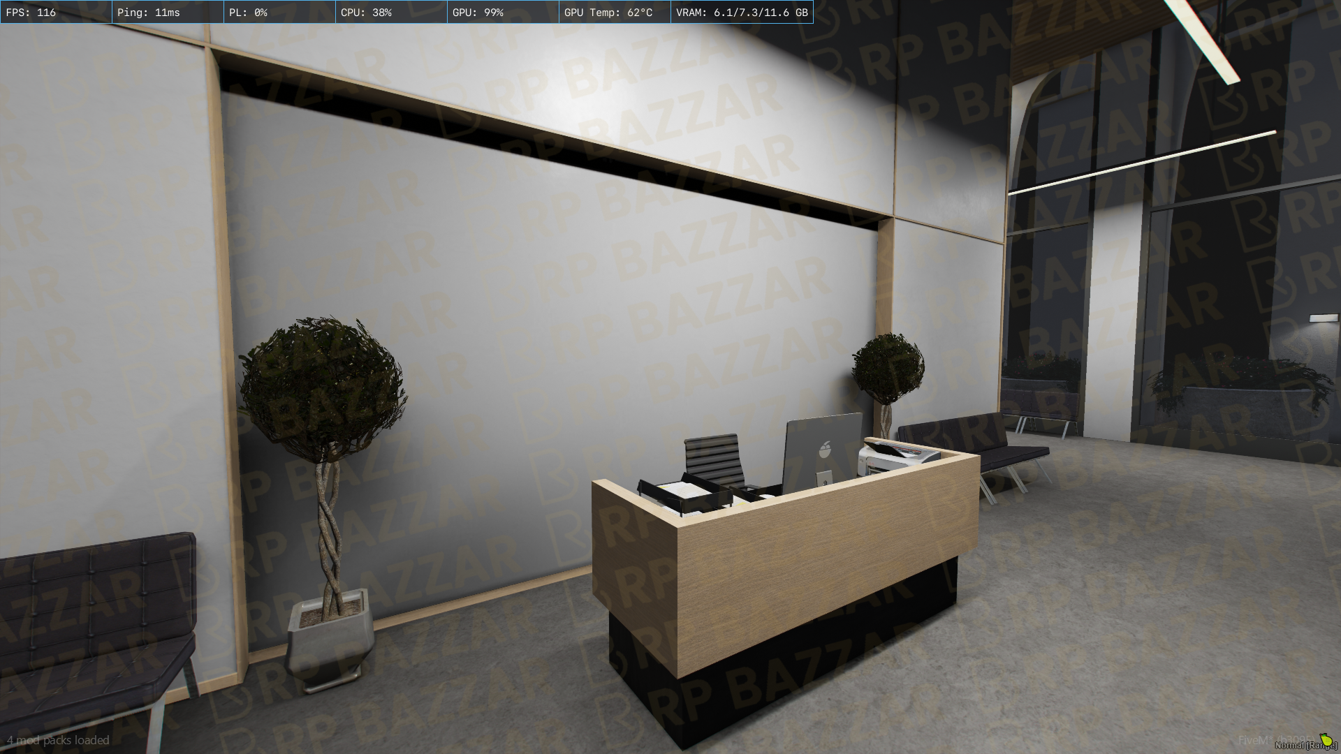Classic Office FiveM MLO — GTA RP Interior — ESX QB QBOX — RPBazzar