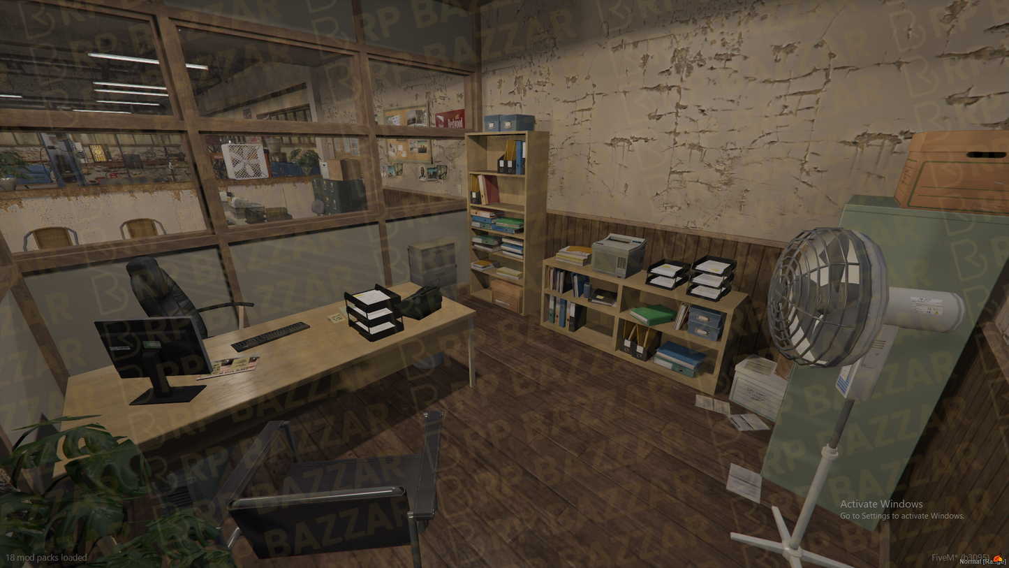 Gritty Mechanic Shop FiveM MLO — GTA RP Interior — ESX QB QBOX — RPBazzar