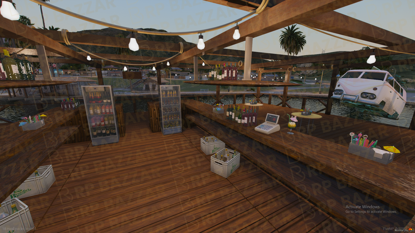 Stormy Beach Sided Area FiveM MLO — GTA RP Interior — ESX QB QBOX — RPBazzar