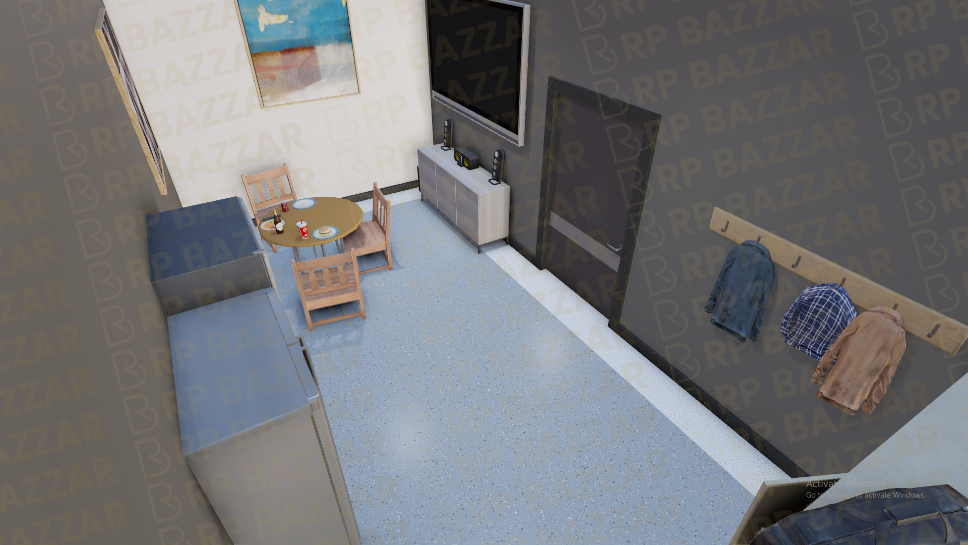 Mega Food Hall FiveM MLO — GTA RP Interior — ESX QB QBOX — RPBazzar