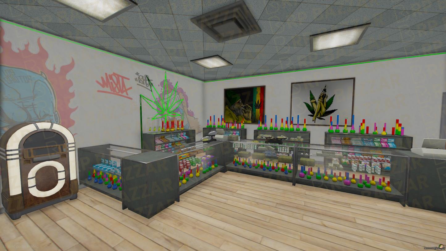 Hidden Weed Store FiveM MLO — GTA RP Interior — ESX QB QBOX — RPBazzar