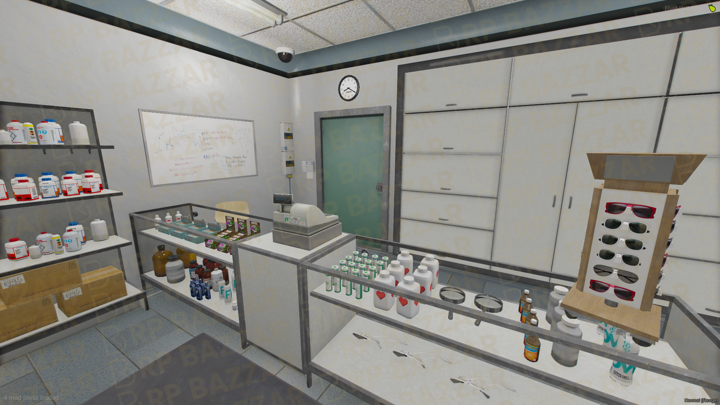Downtown Pharmacy FiveM MLO — GTA RP Interior — ESX QB QBOX — RPBazzar
