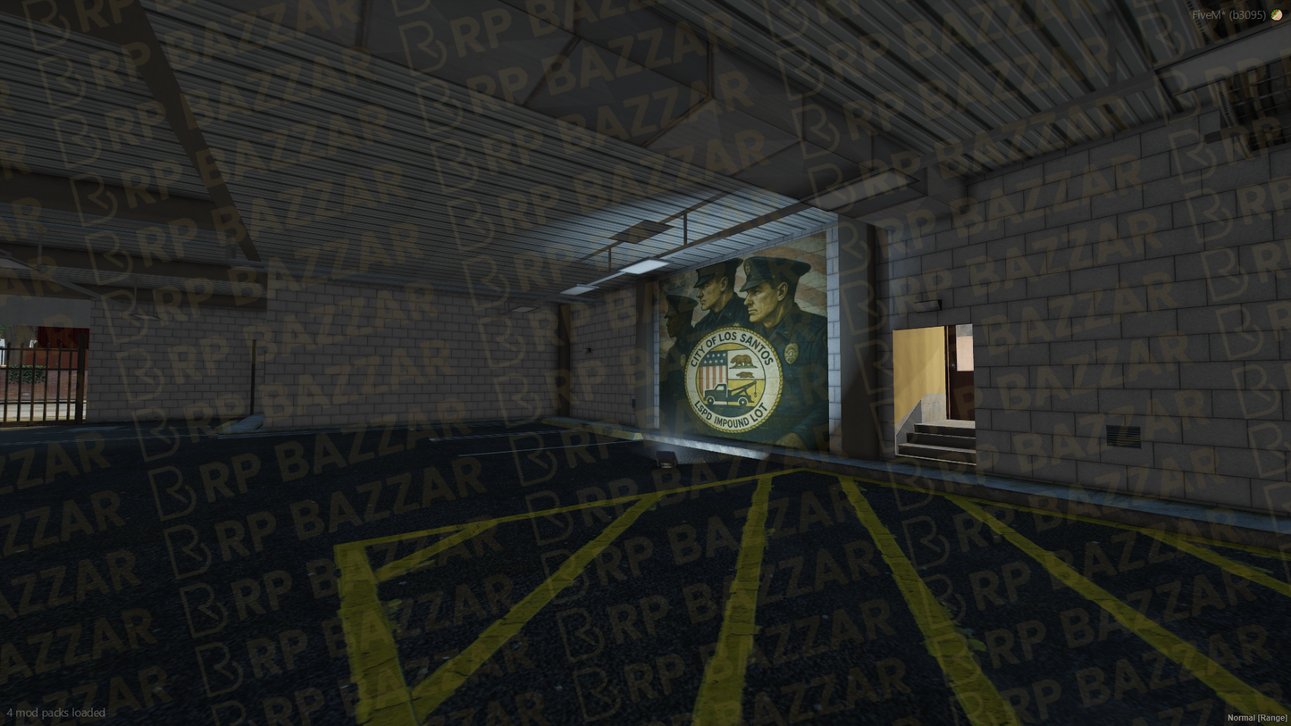 Gritty Impound Lot FiveM MLO — GTA RP Interior — ESX QB QBOX — RPBazzar