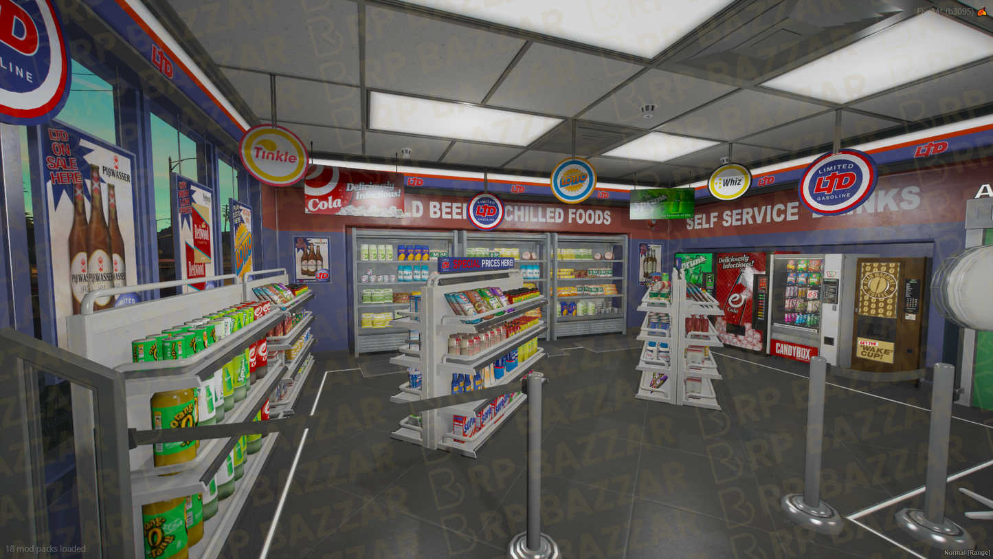 Corner Gas Station FiveM MLO — GTA RP Interior — ESX QB QBOX — RPBazzar