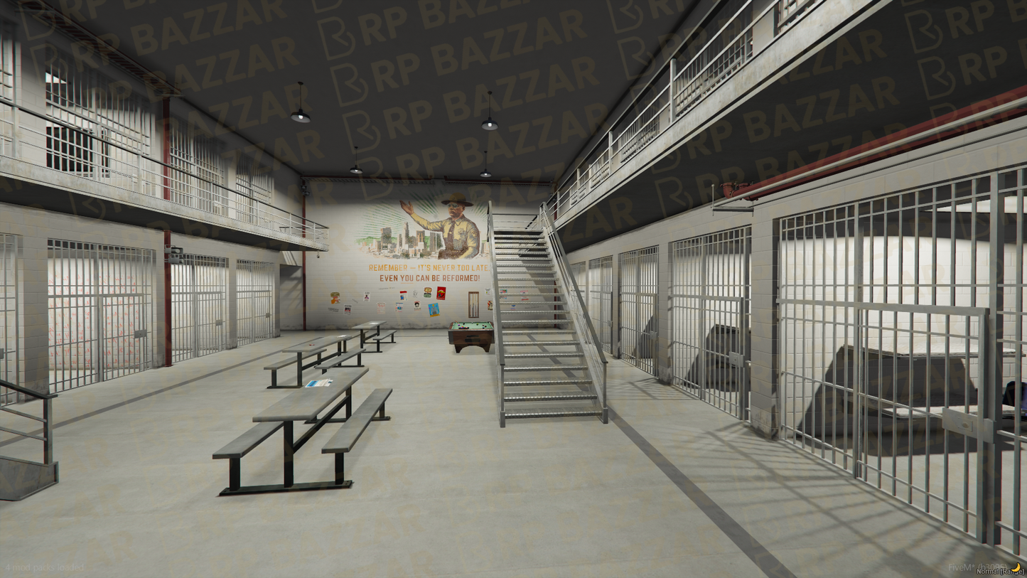 State Prison FiveM MLO — GTA RP Interior — ESX QB QBOX — RPBazzar