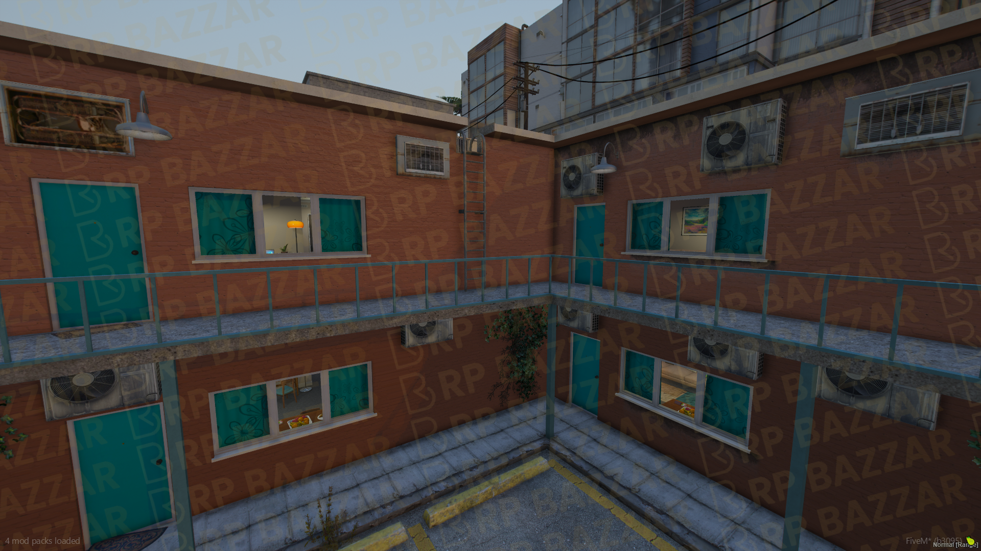 Neon Motel FiveM MLO — GTA RP Interior — ESX QB QBOX — RPBazzar
