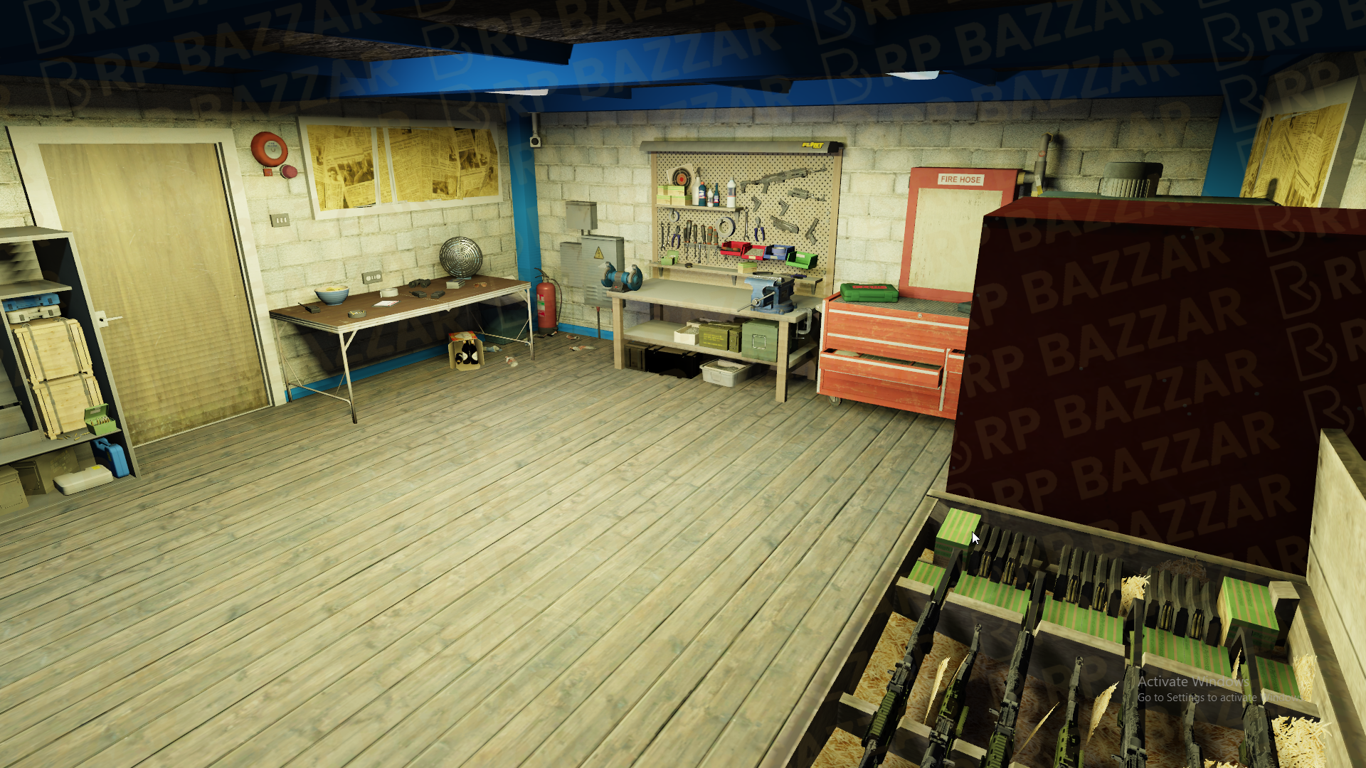 Rough Gang Garage FiveM MLO — GTA RP Interior — ESX QB QBOX — RPBazzar
