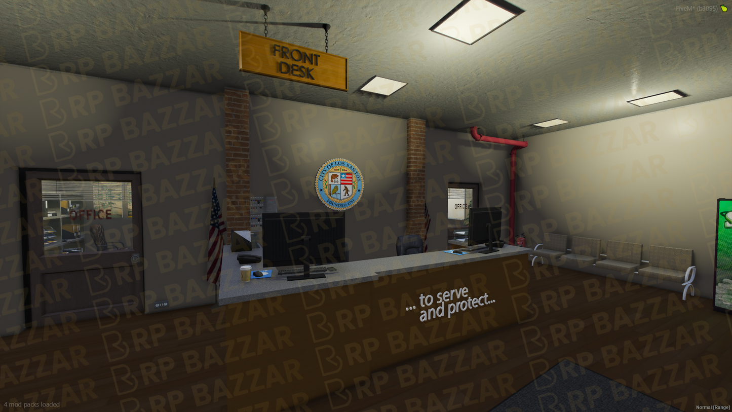 District Police Station FiveM MLO — GTA RP Interior — ESX QB QBOX — RPBazzar