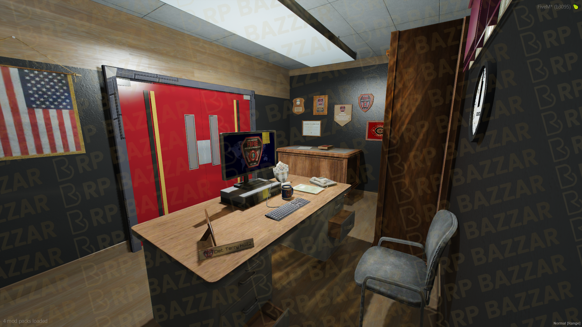 Brave Fire Department FiveM MLO — GTA RP Interior — ESX QB QBOX — RPBazzar