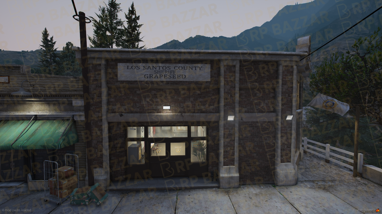 Precinct Police Station FiveM MLO — GTA RP Interior — ESX QB QBOX — RPBazzar