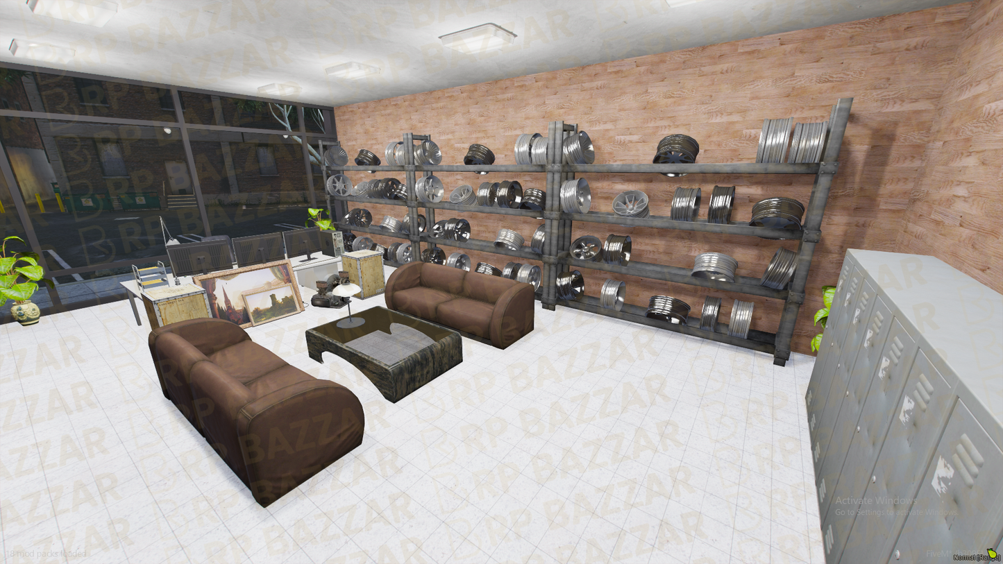 Biker Mechanic Shop FiveM MLO — GTA RP Interior — ESX QB QBOX — RPBazzar