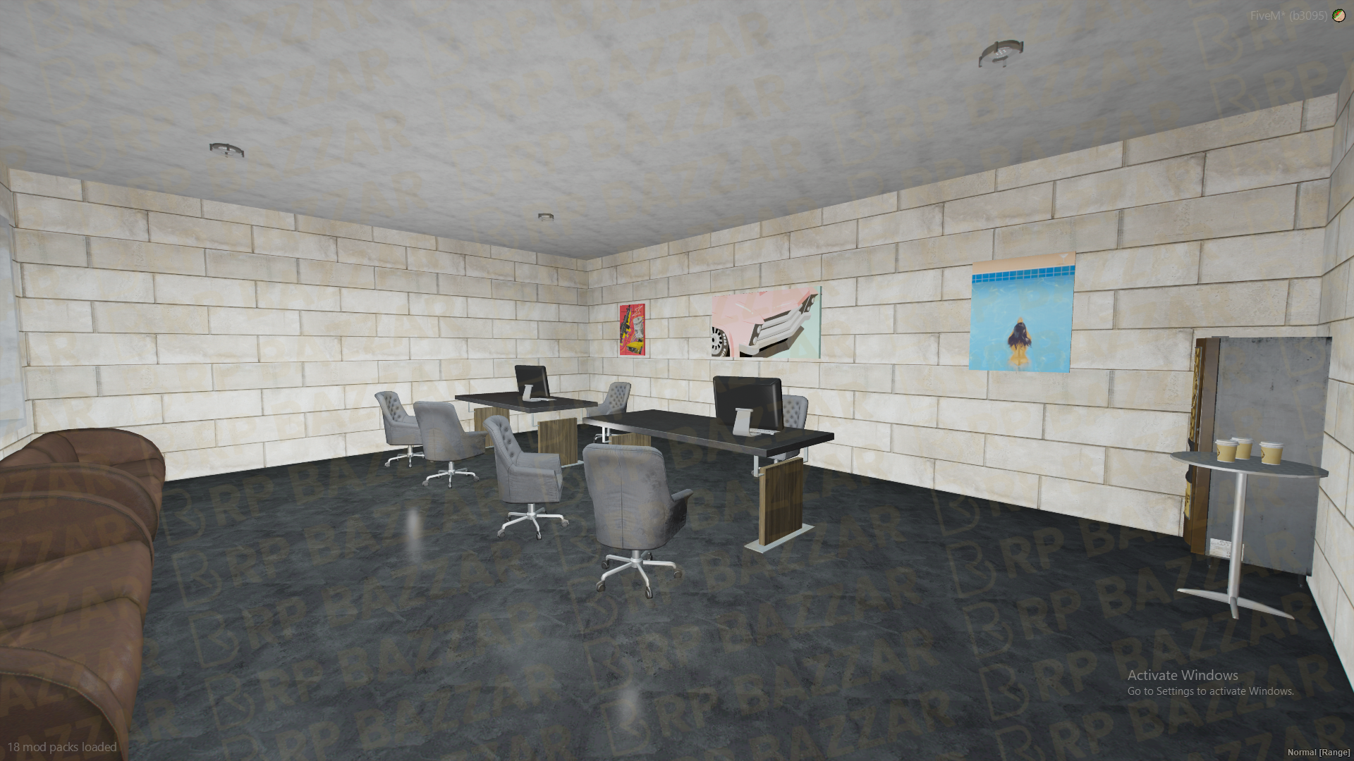 Uptown Mechanic Shop FiveM MLO — GTA RP Interior — ESX QB QBOX — RPBazzar