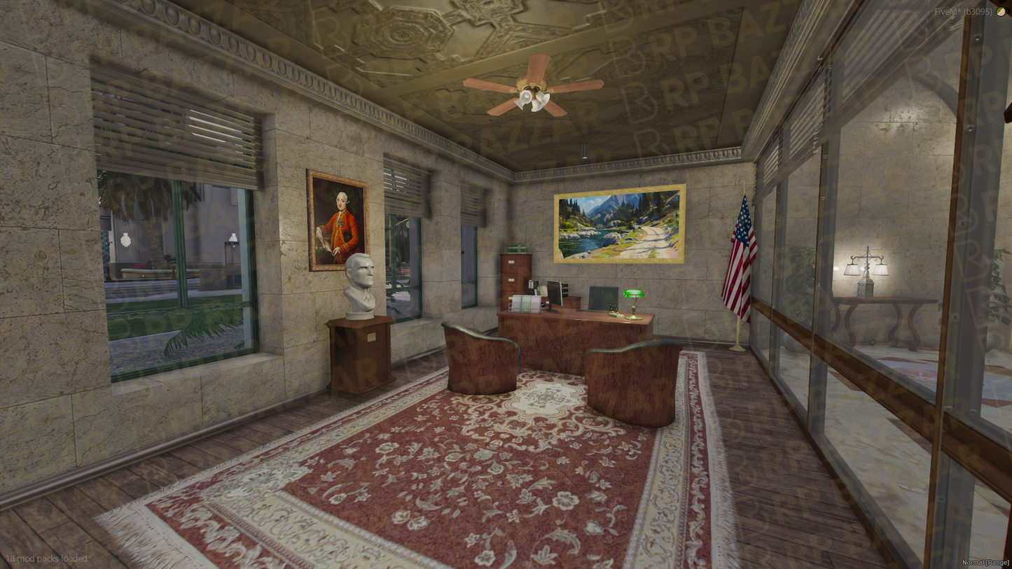 Grand City Hall FiveM MLO — GTA RP Interior — ESX QB QBOX — RPBazzar