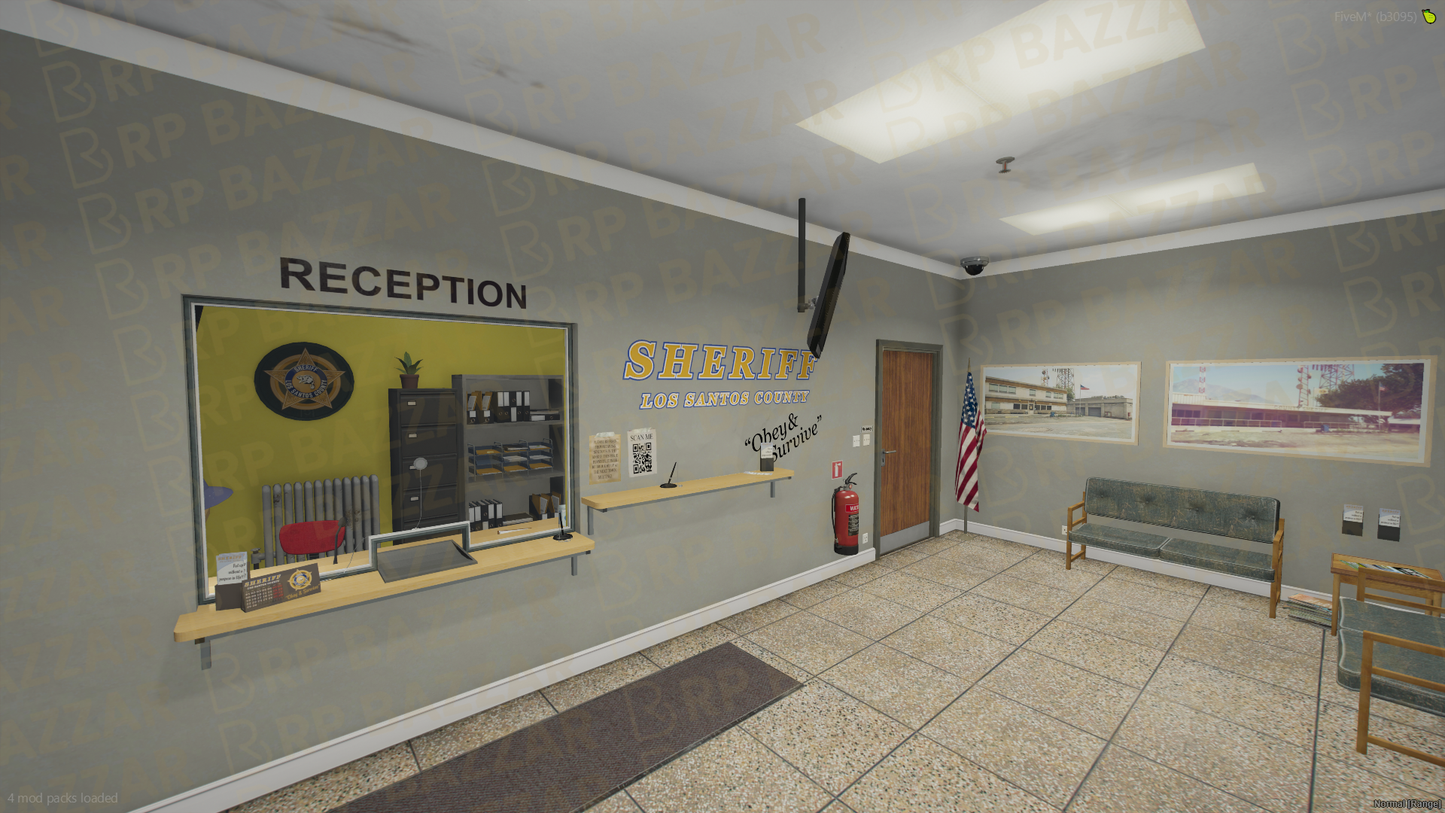 Metro Police Station FiveM MLO — GTA RP Interior — ESX QB QBOX — RPBazzar