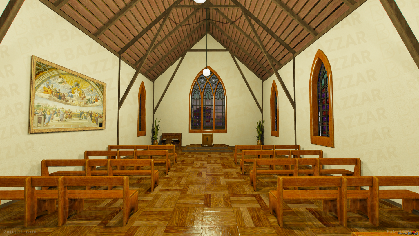 Holy Church FiveM MLO — GTA RP Interior — ESX QB QBOX — RPBazzar