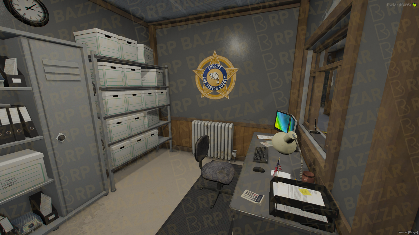 Highway Police Station FiveM MLO — GTA RP Interior — ESX QB QBOX — RPBazzar