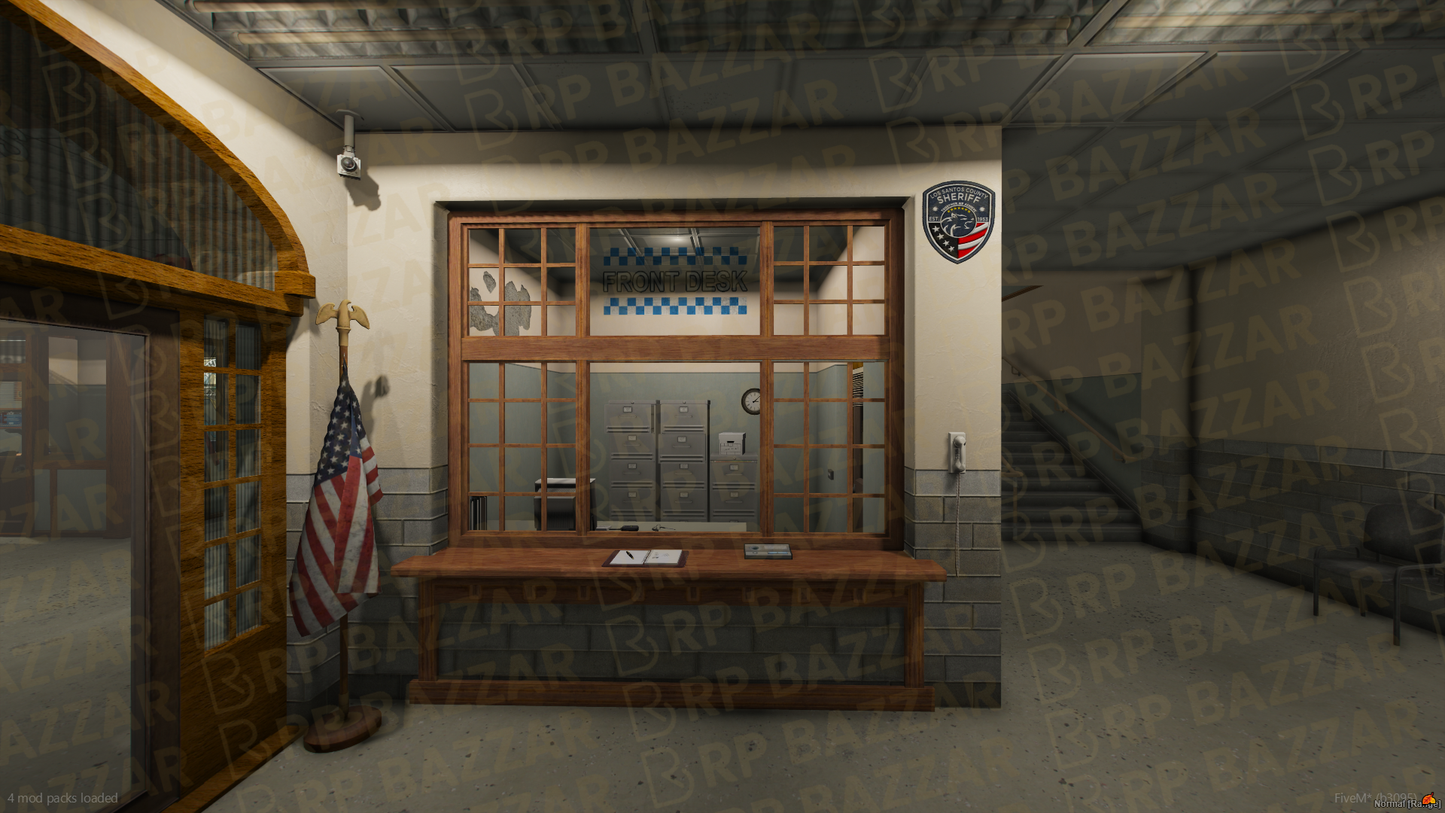 Harbor Police Station FiveM MLO — GTA RP Interior — ESX QB QBOX — RPBazzar