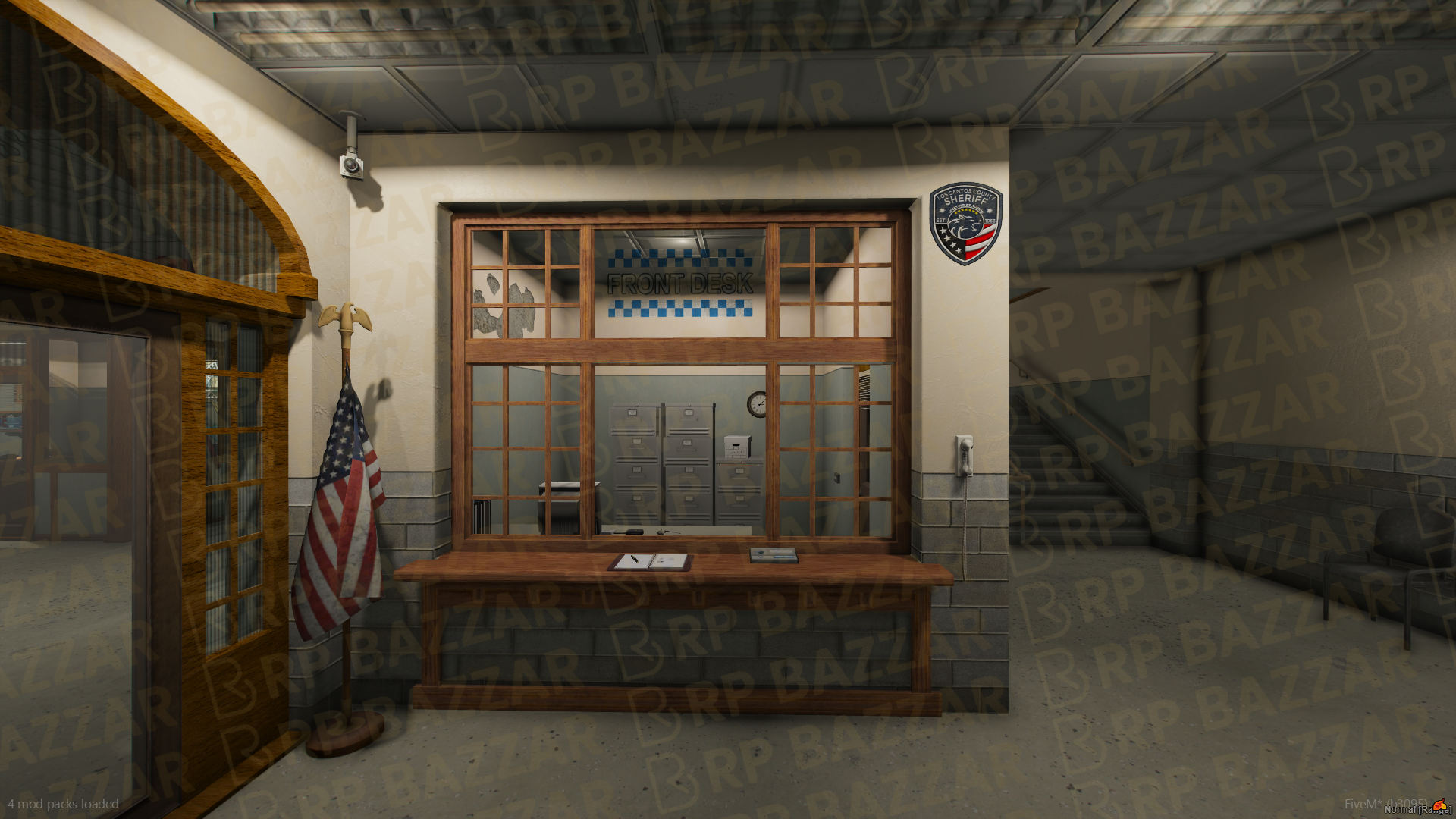 Harbor Police Station FiveM MLO — GTA RP Interior — ESX QB QBOX — RPBazzar