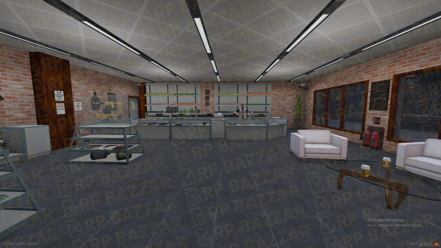 Tactical Ammunation Store FiveM MLO — GTA RP Interior — ESX QB QBOX — RPBazzar